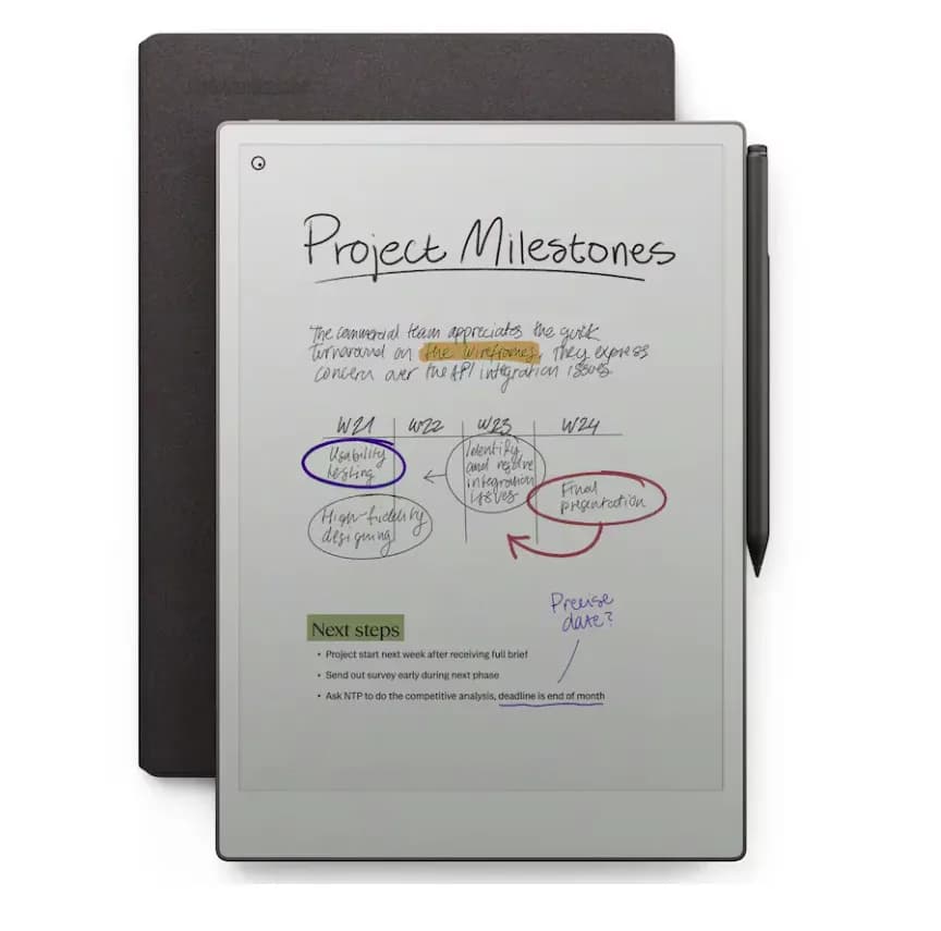 reMarkable Paper Pro with MarkerPlus and Book Folio Pro (Basalt)