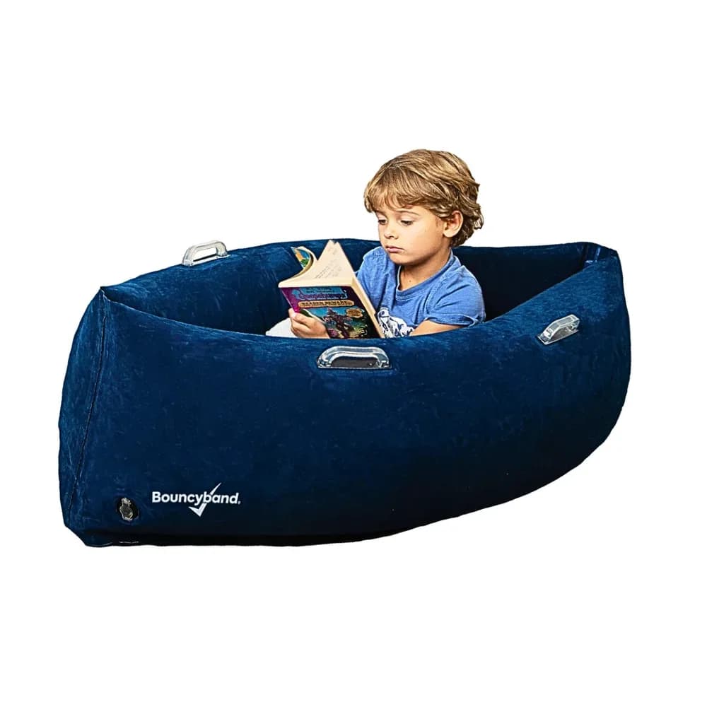 Peapod Gonflabil Îmbrățișare Canoe Senzorială 1,2m/Albastru – de la Bouncyband