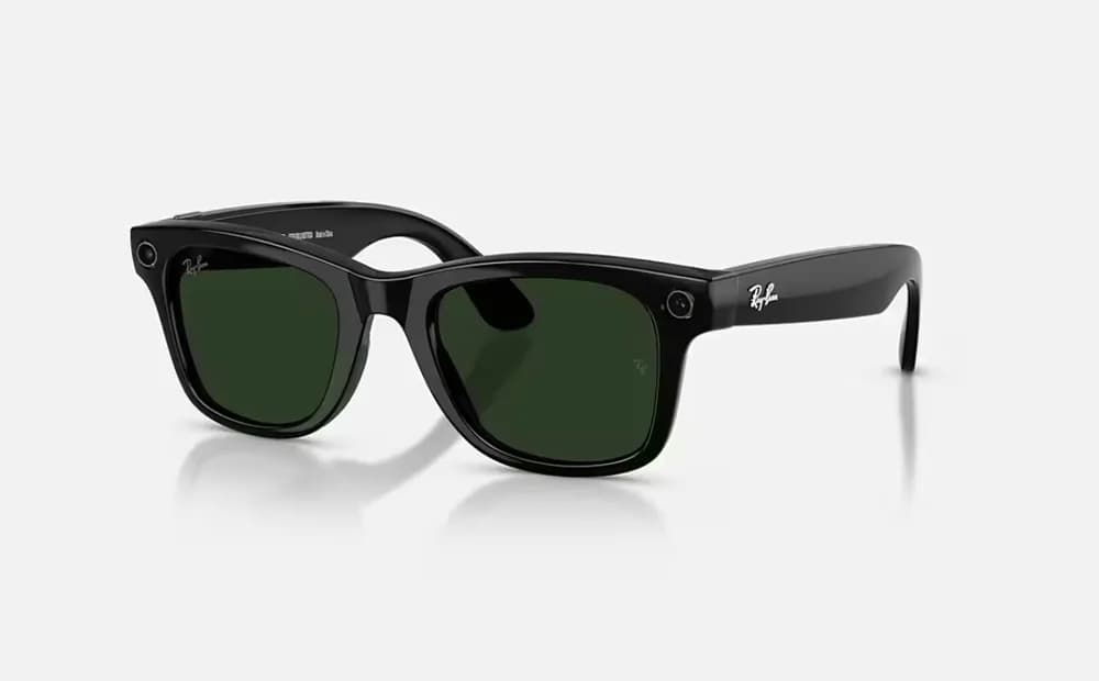 ORW4012 META WAYFARER High Bridge Fit - Shiny Black - Graphite Green Transitions® Gen 2 — miniatură