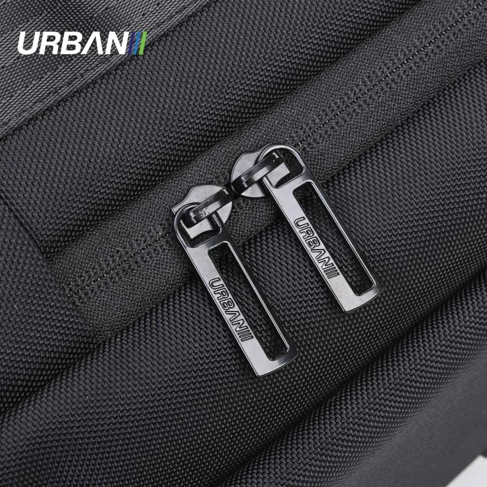 Ghiozdan compartiment laptop, URBAN BLACK, 43x29x12 cm - OFFISHOP — miniatură