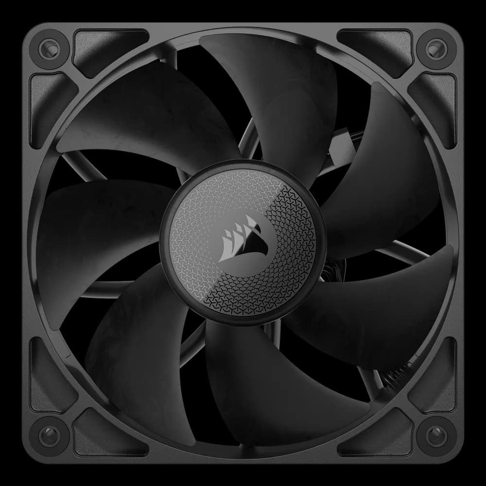 VENTILATOR Corsair iCUE LINK RX120 1x120mm NEGRU, viteza 0.400-2100 RPM +/- 10%, 10.5-74.2 CFM, Presiune Statica: 0.12-4.38 mm-H2O, 10-36dBA, Prindere magnetica, Lungime cablu 135mm "CO-9051009-WW" — miniatură