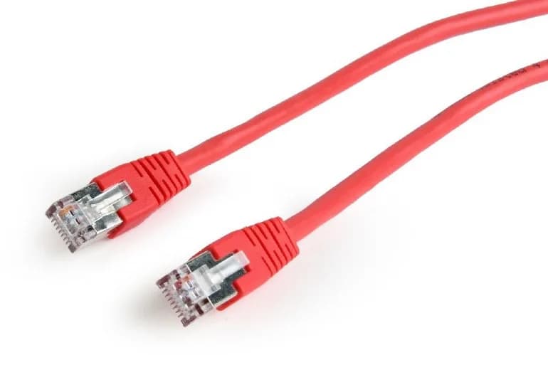PATCH CORD FTP GEMBIRD Cat6, cupru-aluminiu, 0.5 m, rosu, AWG26, ecranat "PP6-0.5M/R"