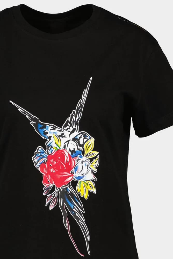 TRICOU PASARE FLORI DAMA XS — miniatură