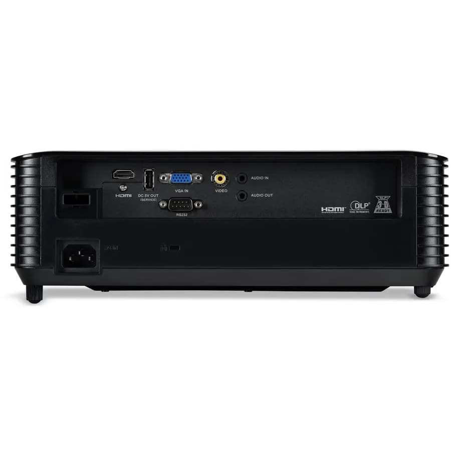 Videoproiector Acer X1228, XGA 1024* 768, up to WUXGA 1920*1200, 4.800 lumeni, 4:3/ 16:9, 20.000:1, diagonala maxima 300'', distanta maxima de proiectie 11.8 m, boxa 3W, lampa 5.000 ore/ 15.000 ore, 27 dB, 2.8 kg, D-sub, 2* HDMI, PC audio in/ out, composite video, DC Out (5V/1A, USB Type A), RS232 — miniatură