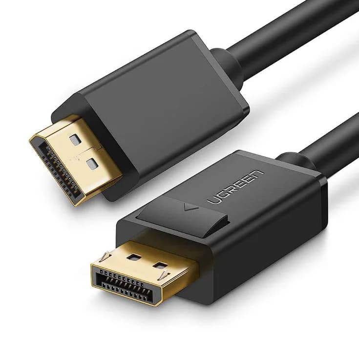 CABLU video Ugreen, "DP102" DP (T) la DP (T), rezolutie maxima 4K UHD (3840 x 2160) la 30 Hz, conectori auriti, 1.5m, negru "10245" - 6957303812455