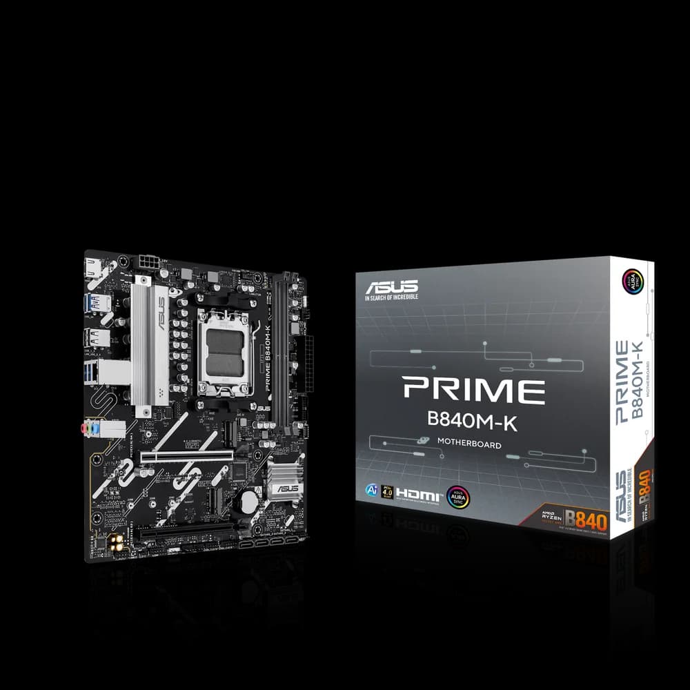 Placa de baza Asus PRIME B840M-K, AM5, DDR5, mATX, Negru "PRIME B840M-K" — miniatură