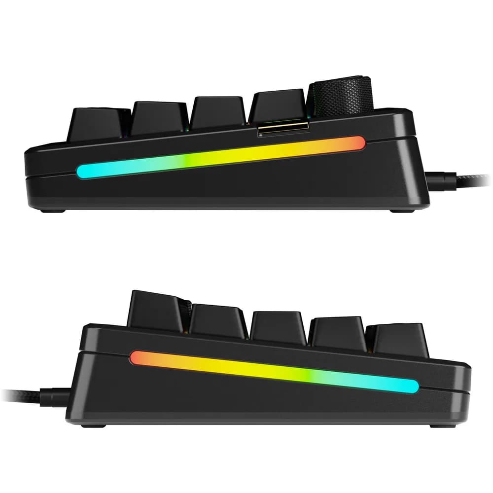 Glorious Tastatura mecanica GMMK 3 PRO HE 65% Prebuilt, USB-C, Fox HE Switches, US layout, 66 taste, Negru "GLO-KB-GMMK3-PRO-65-PB-HE-W-BLK-US" — miniatură