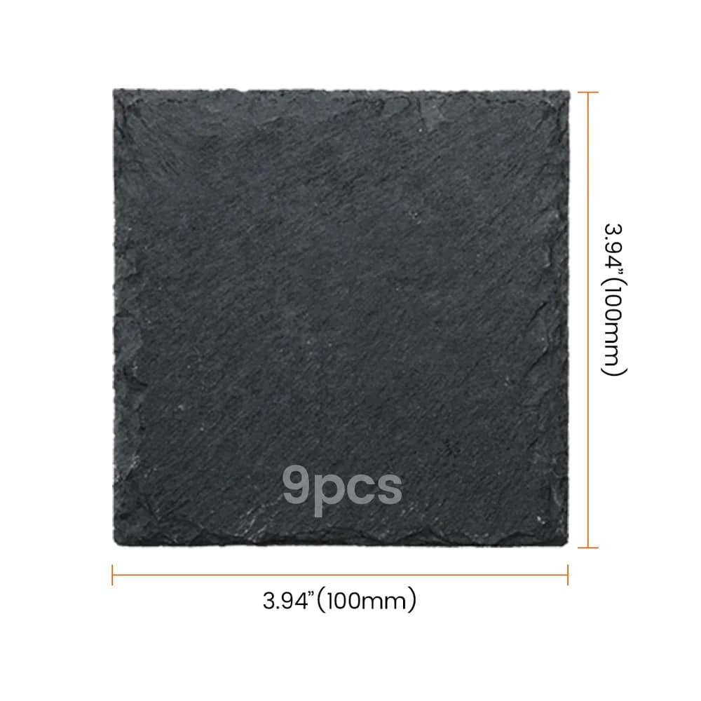 Material pentru gravare laser AlgoLaser Square Slate Coaster (9 buc)