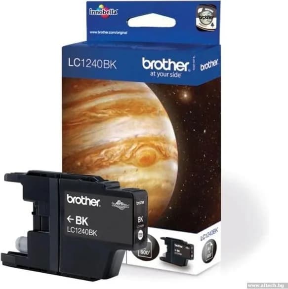 Cartus Cerneala Original Brother Black, LC1240BK, pentru DCP-J525W|J725|J925|MFC-J430|J625|J5910|J6510|J6910, 600, "LC1240BK"
