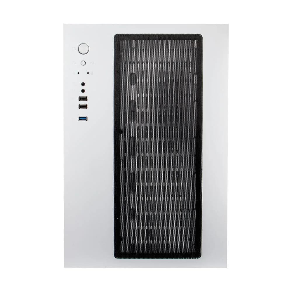 Carcasa 1stPLAYER Gaming SP8-wh SteamPunk, ATX, 7 ventilatoare aRGB, telecomanda, alb — miniatură