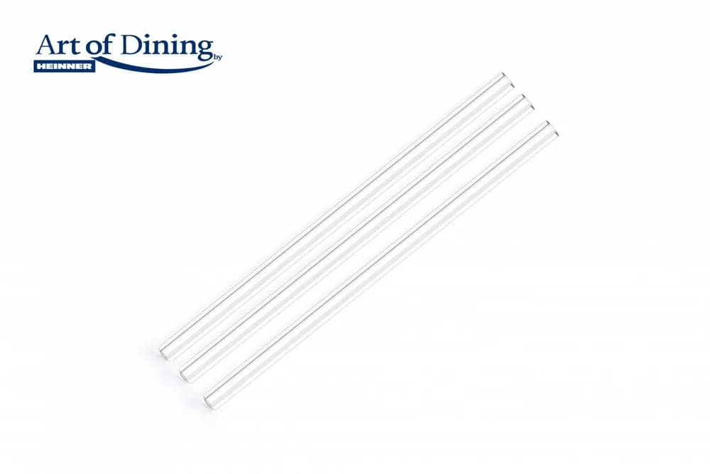 SET 6 PAIE DIN STICLA+PERIE PENTRU CURATARE, ART OF DINING BY HEINNER — miniatură
