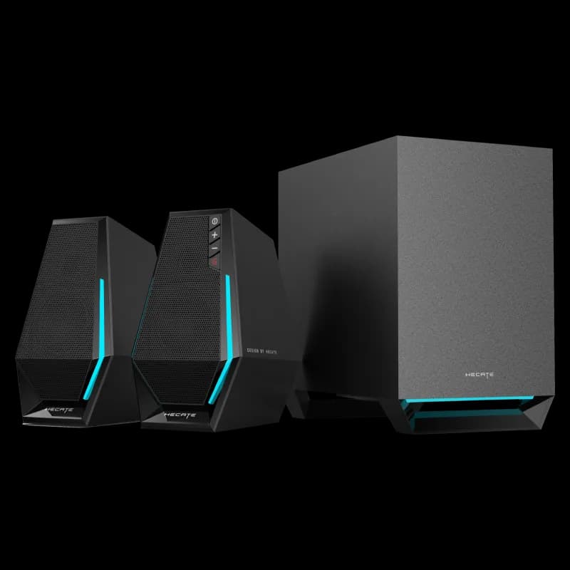 BOXE EDIFIER Gaming 2.1, RMS: 30W(2 x 7.5W + 15W), bass 4",control volum,BT/USB-A/USB-C/AUX, sound mode:Music/Game/Movie, 10 x LED RGB, frecv. rasp 93Hz-20KHz, USB power,black, "G1500MAX-BK"