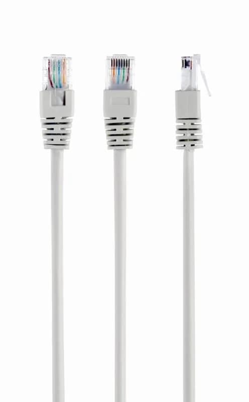 Patch cord UTP GEMBIRD Cat5e, cupru-aluminiu, 5 m, gri