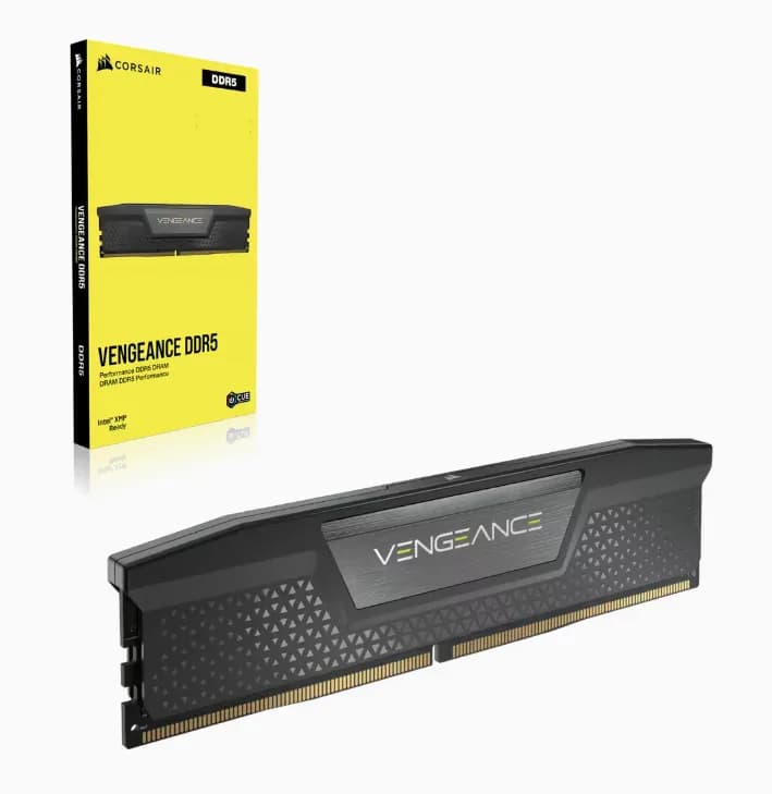 Corsair Vengeance 16GB, DDR5, 5200MHz, CL40, 1x16GB, 1.25V, Negru "CMK16GX5M1B5200C40" — miniatură