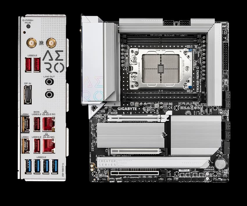 Placa de baza Gigabyte TRX50 AERO D, Socket sTR5, DDR5, E-ATX — miniatură