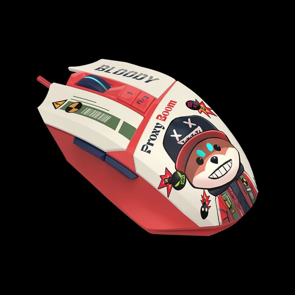 Mouse A4Tech, gaming, Bloody RGB Animation Backlit USB Proxy Boom, "W63Max Proxy Boom" 4711421 000543 — miniatură