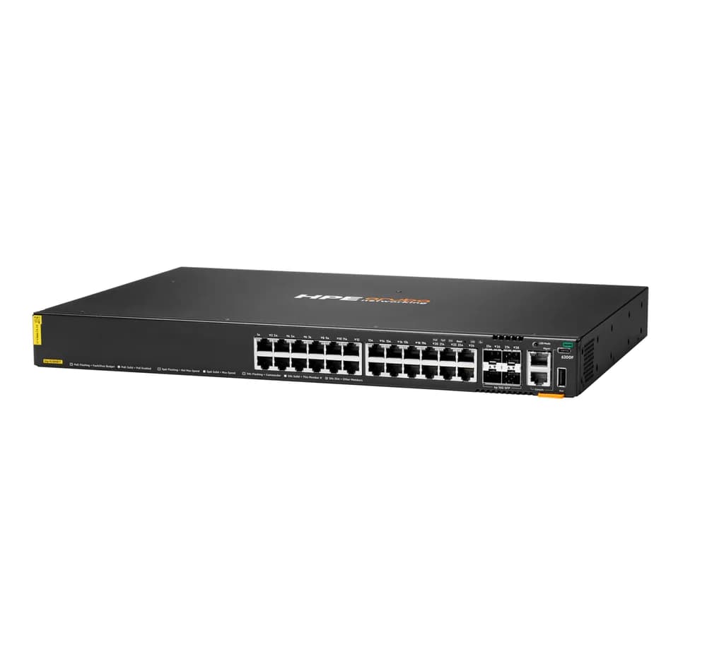 NET SWITCH 24G POE 4SFP 370W/6200F JL725B ARUBA BY HPE "JL725B" — miniatură