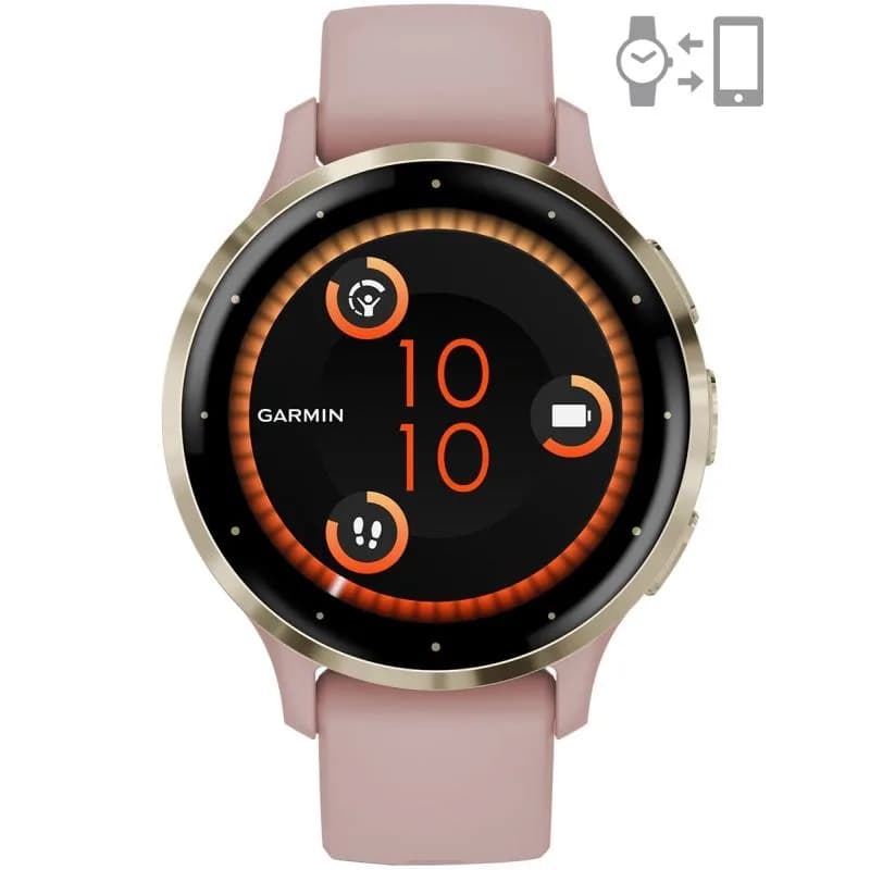 SMARTWATCH Garmin Ceas Garmin Venu 3S Pink Dawn/Soft Gold,"010-02785-03"