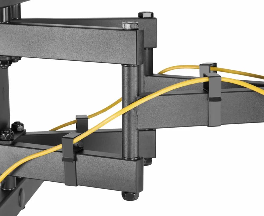 Suport TV de perete Serioux TV61-466, compatibilitate dimensiune ecran: 37"-80", compatibilitate VESA: 200x200, 300x200, 400x200, 300x300, 400x300, 400x400, 600x400, greutate maximă suportata: 65kg, distanta fata de perete: 77~428mm, inclinare: +3°~-15°, pivotare: +60°~-60°, nivel ecran: +3°~-3° — miniatură