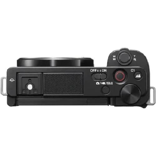 Body Aparat foto SONY Alpha ZV-E10 Mirrorless dedicat pentru Vlogging, 24 MP, ISO 100-32.000 (Extins: 50-51.200), 1/4000s, 4K @30, S D/SDXC/SDHC, Rafala 11 cps, Wi-Fi, Senzor APS-C, Montura Sony E — miniatură