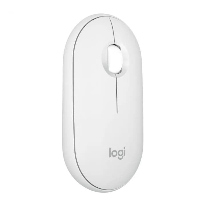 LOGITECH Pebble Mouse 2 M350s - TONAL WHITE - BT - N/A - EMEA-808 - DONGLELESS "910-007013"