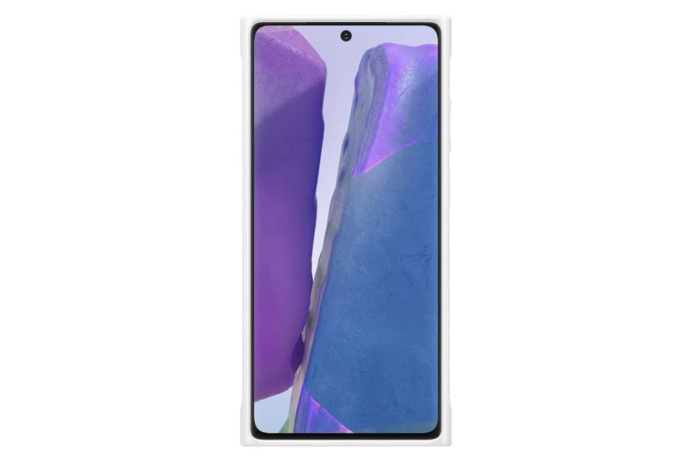 HUSA Smartphone Samsung, pt Galaxy Note 20, tip back cover (protectie spate), policarbonat | poliuretan, ultrasubtire, alb, "EF-GN980CWEGEU" — miniatură