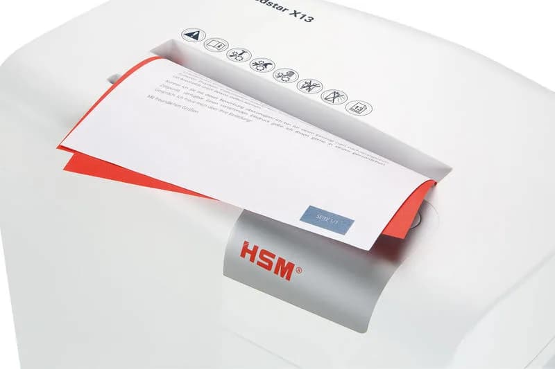 Distrugator documente manual HSM ShredStar X13, 13 coli, cross cut (4 x 37mm), securitate 4 "H-1057121" — miniatură