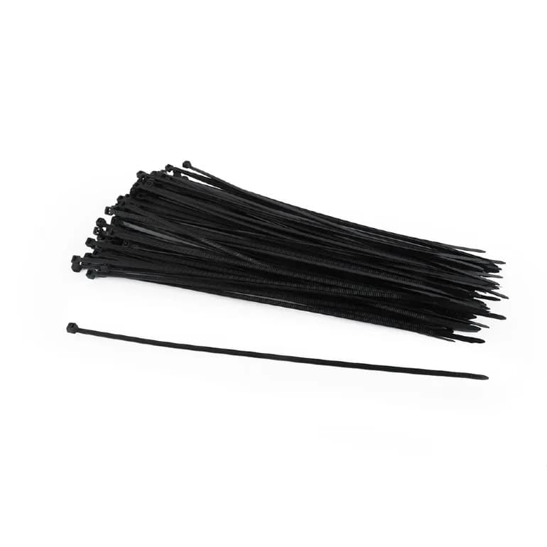 TILE prindere cablu GEMBIRD, 100pcs., 250*3.6 mm, din Nylon, rezistent UV, black, "NYTFR-250x3.6" — miniatură