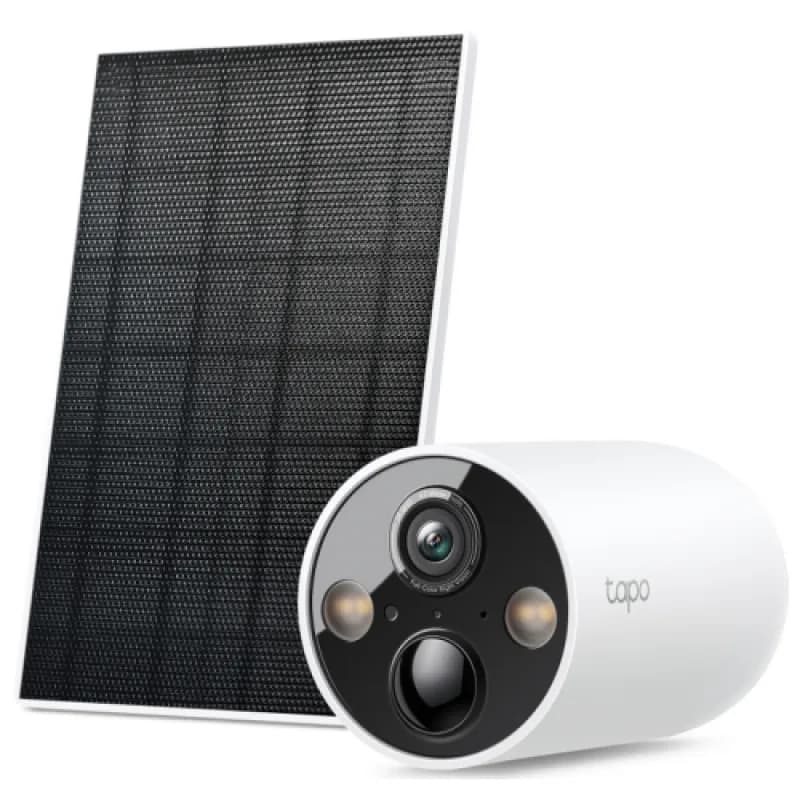 TPL Solar-Powered Security Camera Kit, 1/3" Progressive Scan CMOS Starlight Sensor, Focal Length: 2.1 mm, Field of View: 150° (Diagonal), 134°(Horizontal), 77°(Vertical), 2K QHD 4MP (2560 × 1440 px), 15/20/(25/30)fps