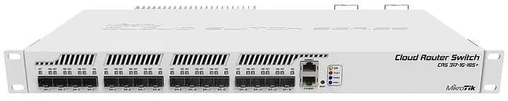 SWITCH Mikrotik, Gigabit x 1, SFP+ x 16, managed, rackabil, "CRS317-1G-16S+RM"