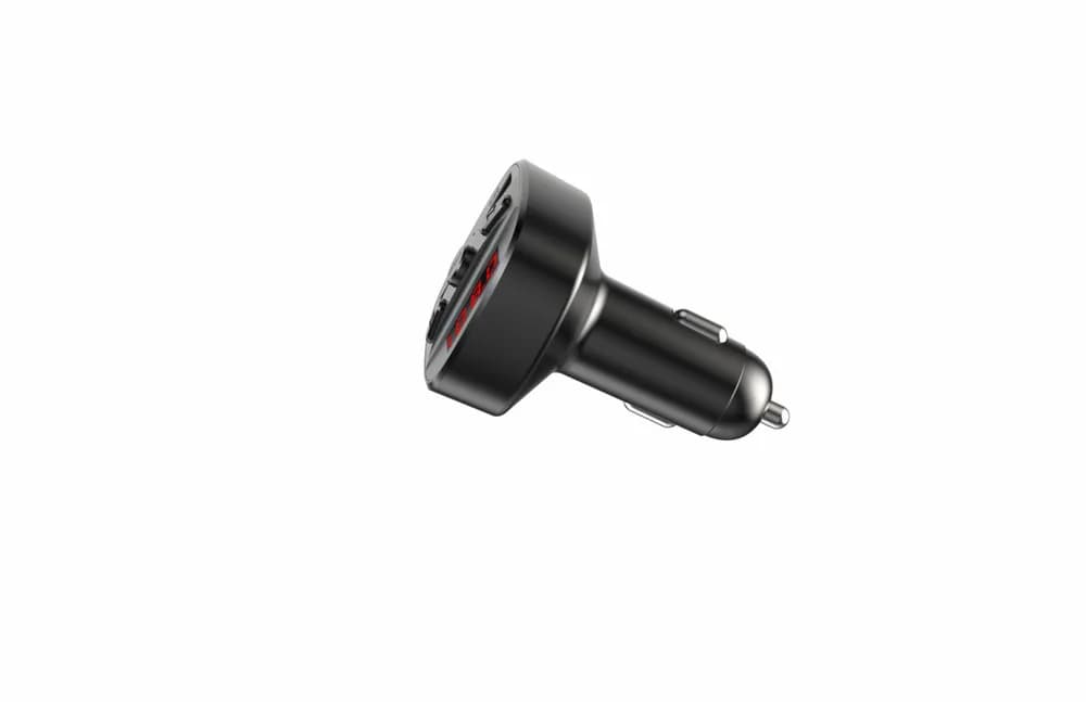 Modulator FM Serioux ABFM60, Bluetooth 5.0, raza actiune de până la 5 m, voltaj intrare: 1x DC 12V/24V,2 porturi USB: 1x USB DC5V 2.4A Max 1 x USB audio (pana la 32 GB), slot MicroSD (pana la 32 GB), format muzica: MP3/WMA/WAV, frecvența FM: 87.5MHz - 108.0MHZ, microfon incorporat, functii — miniatură