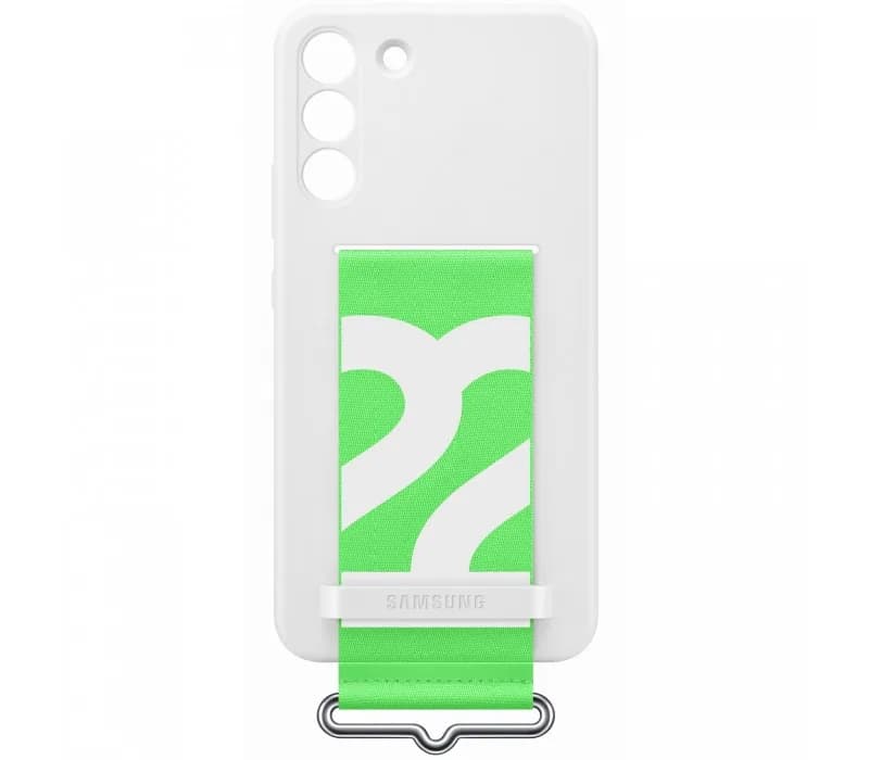 Galaxy S22 Plus; Silicone Cover with Strap; White "EF-GS906TWEGWW"