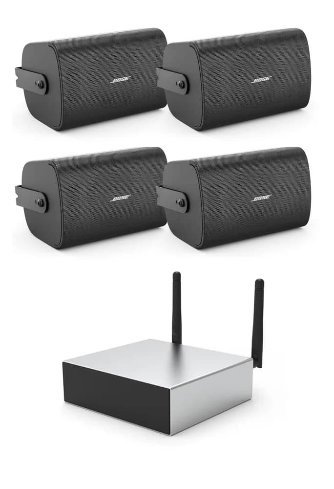 Pachet sonorizare cu Arylic A50+ si 2 perechi BOSE FS2SE Negru, WiFi Streaming, Internet Radio, Bluetooth