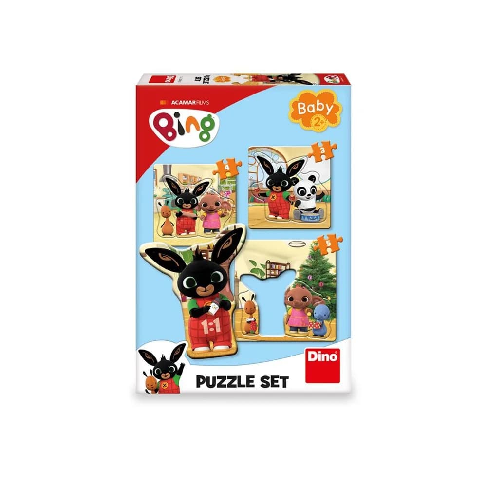Puzzle 3 in 1, Bing si prietenii - DINO TOYS — miniatură