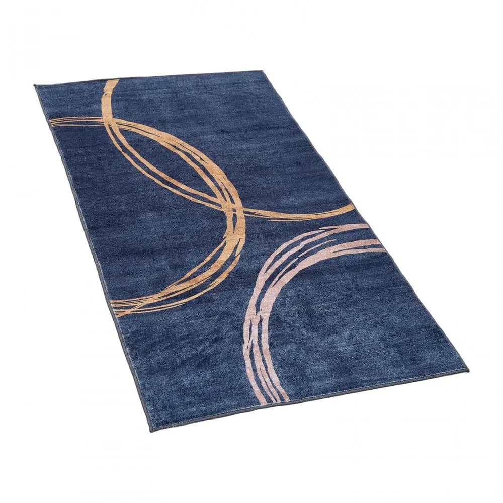 Covor printat, CIRCLE 70x140 cm, lavabil cu spate antialunecare, inaltime fir 3mm — miniatură