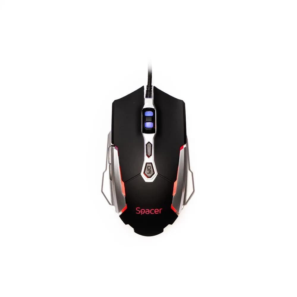 Mouse Gaming SPACER SPGM-PULSAR-LITE, 3200 - 3800 dpi, Multicolor — miniatură