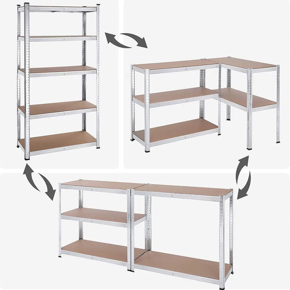 HEINNER RAFT METALIC CU 5 POLITE 80*40*180 CM — miniatură