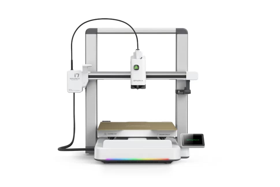 CREALITY SPARKX I7 3D Printer, Tehnologie FDM, Viteza printare: 500mm/s, Auto-leveling, zgomot redus, Schimbare automata filament dupa epuizarea unei role in timpul printarii, Volum printare: 260×260×255mm, Monitorizare AI, camera video integrata, Dimensiuni imprimanta: 470x423x456mm, Extruder