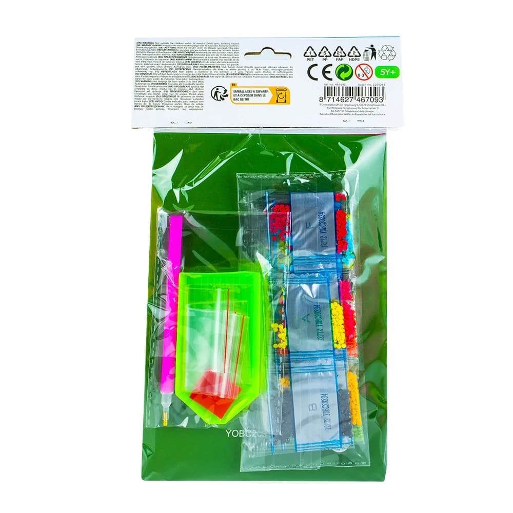 Set creatie cu diamante - Jurnal, 14.5x20.5 cm - Toi-Toys — miniatură