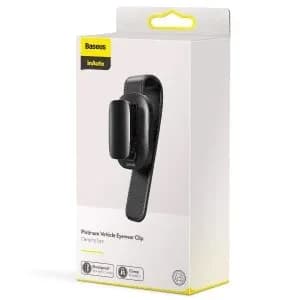 ORGANIZATOR auto Baseus Platinum Vehicle eyewear, poate fi utilizat pentru prindere ochelari sau cabluri, clips, negru "ACYJN-B01" - 6953156220119 — miniatură