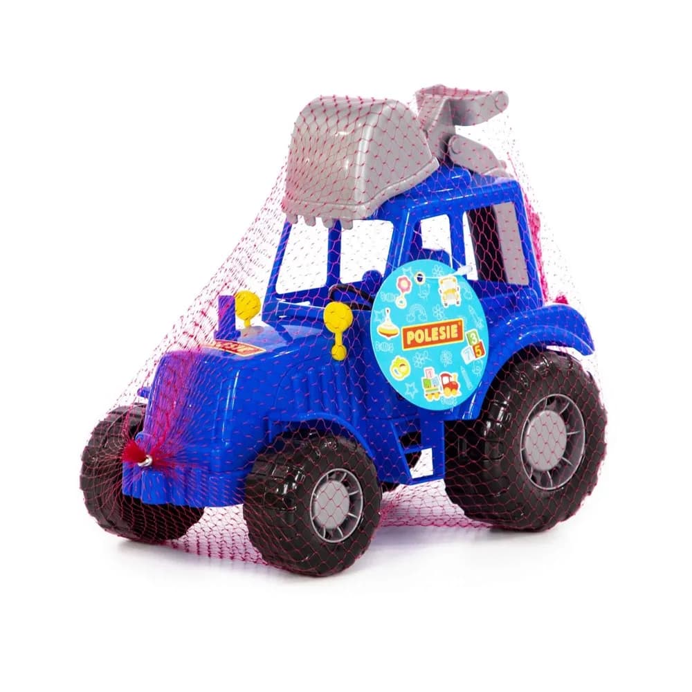 Tractor-excavator - Altay, 28.5x17x22 cm, Polesie — miniatură
