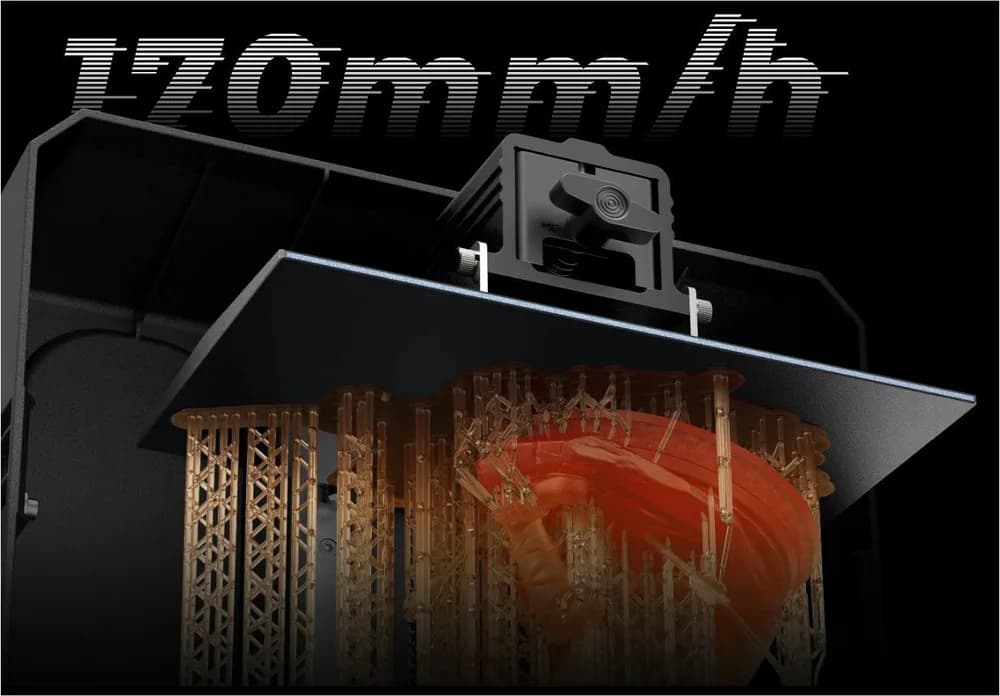 Imprimanta 3D Creality Halot-MAGE PRO cu rasina, Tehnologie SLA, Stereolitografie, sursa 150W, dimensiuni printare: 228*128*230mm, Dimensiuni imprimanta: 333*270*608mm, Viteza:170mm/h, Inaltime strat:0.05-0.15mm, LCD 10.3", rezolutie: 8K(7680x4320), transfer fisier: USB drive, rj45, WIFI, Creality — miniatură