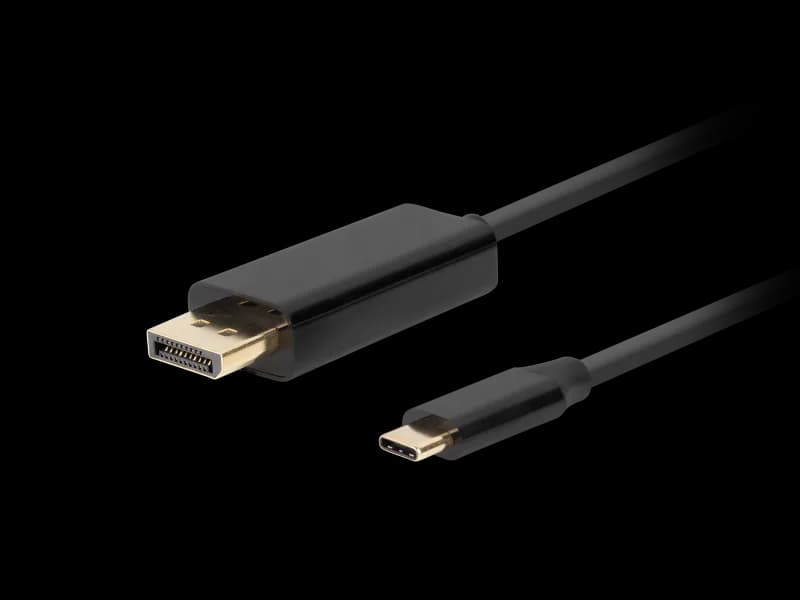 Cablu USB-C(M) DisplayPort(M) 0,5 m 4K 60Hz negru