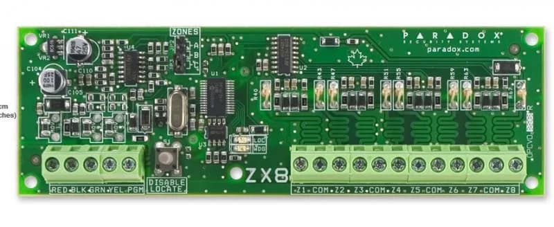 MODUL extensie Paradox, 8 zone cablate + 1xPGM "ZX8"