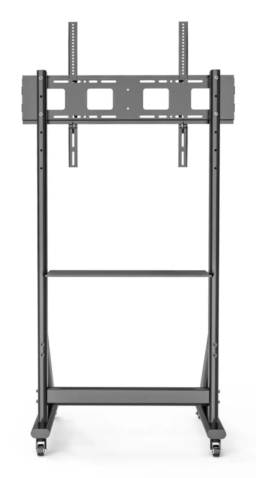 Stand TV mobil pe roti, raft pentru dispozitive multimedia, 55 - 100 inch, reglabil, negru, Techly, ICA-TR7412 "ICA-TR7412" — miniatură