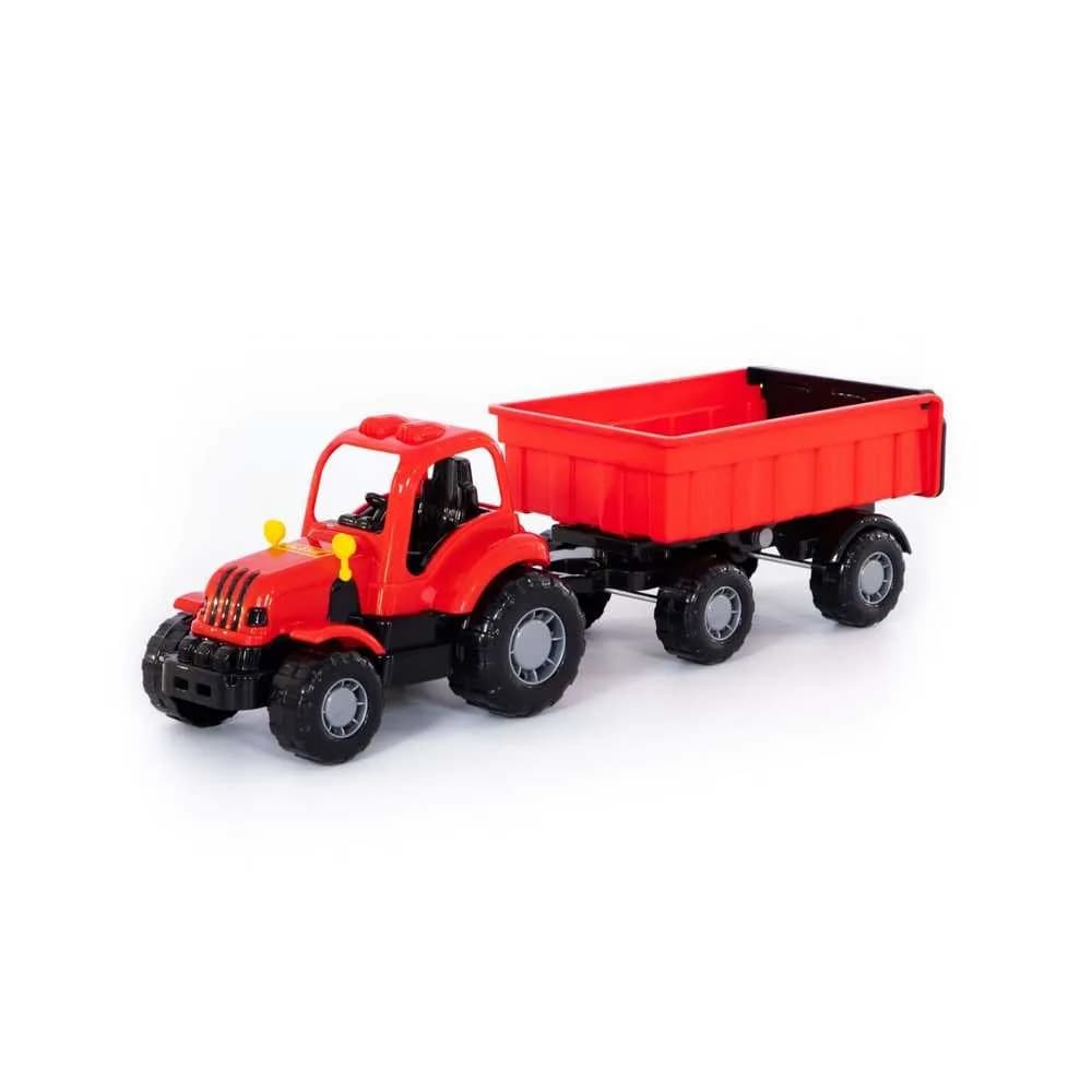 Tractor cu remorca - Hardy, 44x13x14 cm, Polesie — miniatură