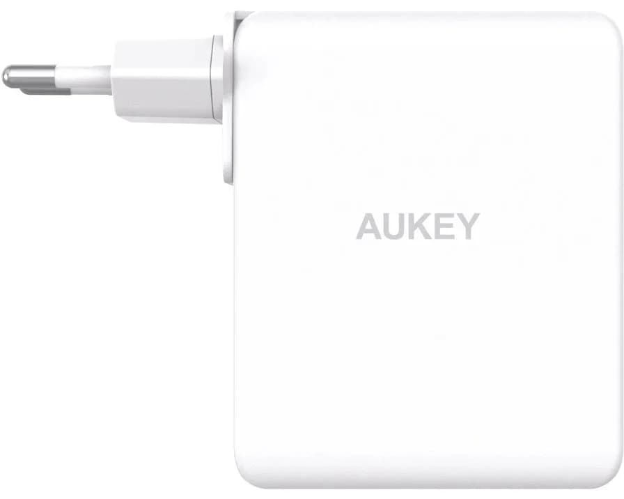 Alimentator retea Aukey, PA-B7O WH, 140W, fast charge, 2 x USB-C, 1 x USB-A, alb, "LLTSEUN1041557" - 689323785797