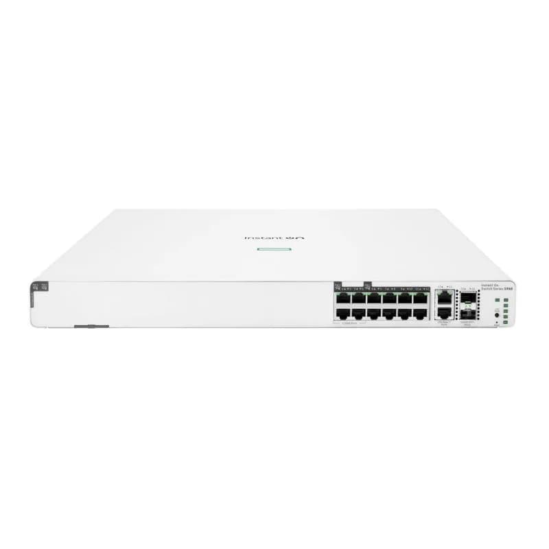 HPE Networking Instant On Switch 8p Gigabit CL4 4p SR2.5G CL6 PoE 2p 10GBT 2p SFP+ 480W 1960 — miniatură