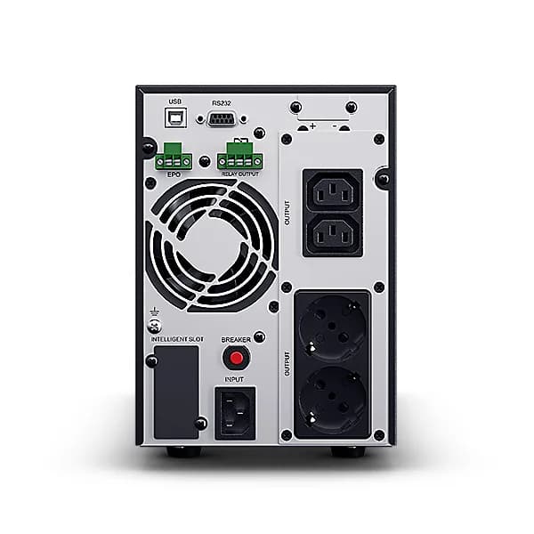 UPS CYBER POWER Online dubla conversie cu Sinusoida Pura, tower, 2000VA/1800W LCD PFC compatible, 2xIEC + 2xSchuko, Green Power SNMP Slot, "OLS2000EA"x — miniatură