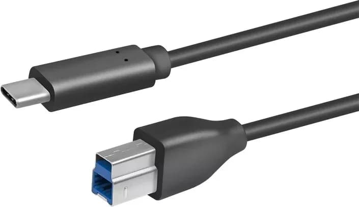 CABLU USB LOGILINK pt. imprimanta, USB 3.2 Gen1 Type-C (T) la USB 2.0 Type-B (T), 2m, 2 x ecranare, conectori auriti, negru, "CU0163"